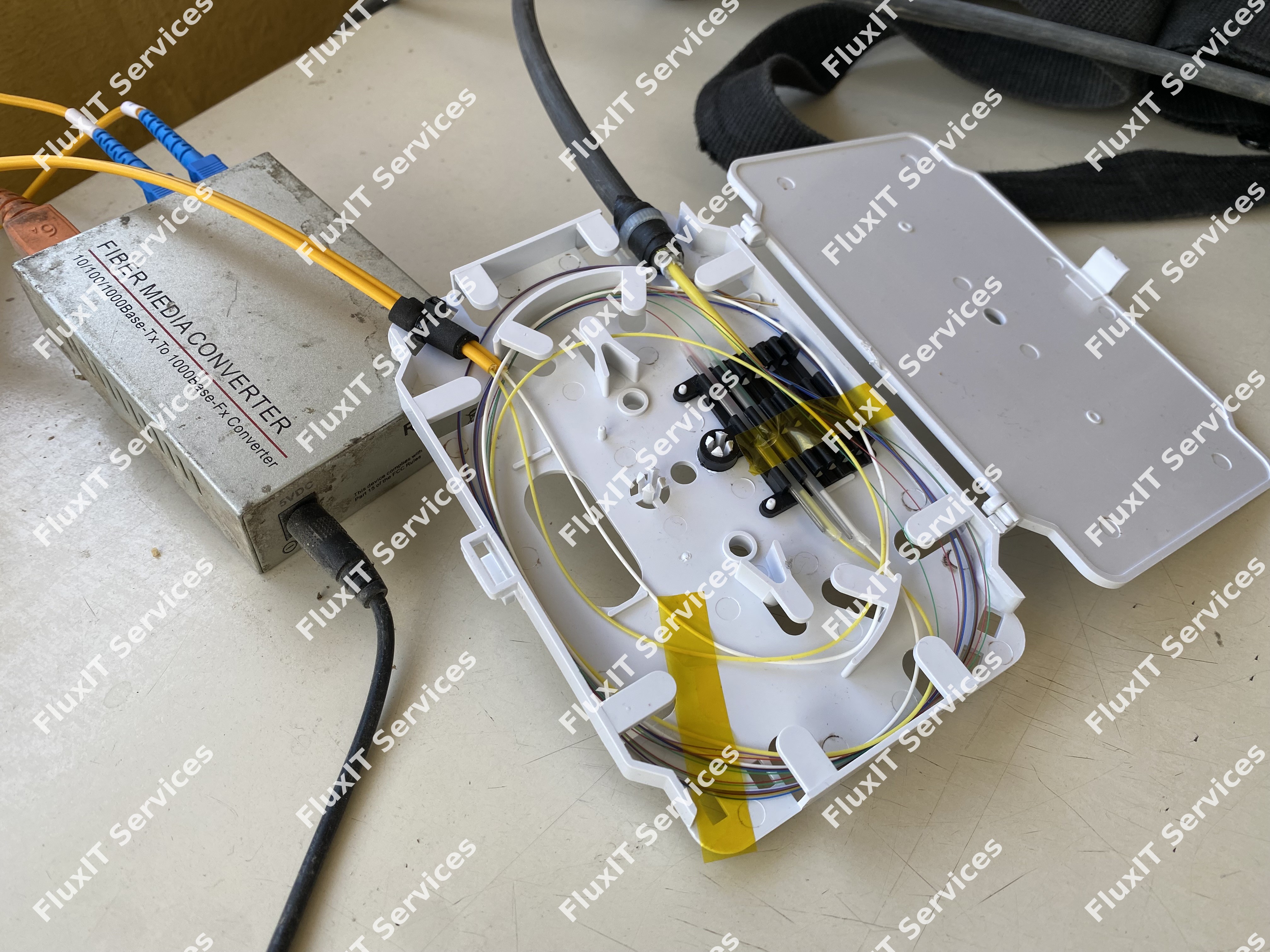 Sudura fibra optica singlemode 4 pigtailuri SC UPC in caseta