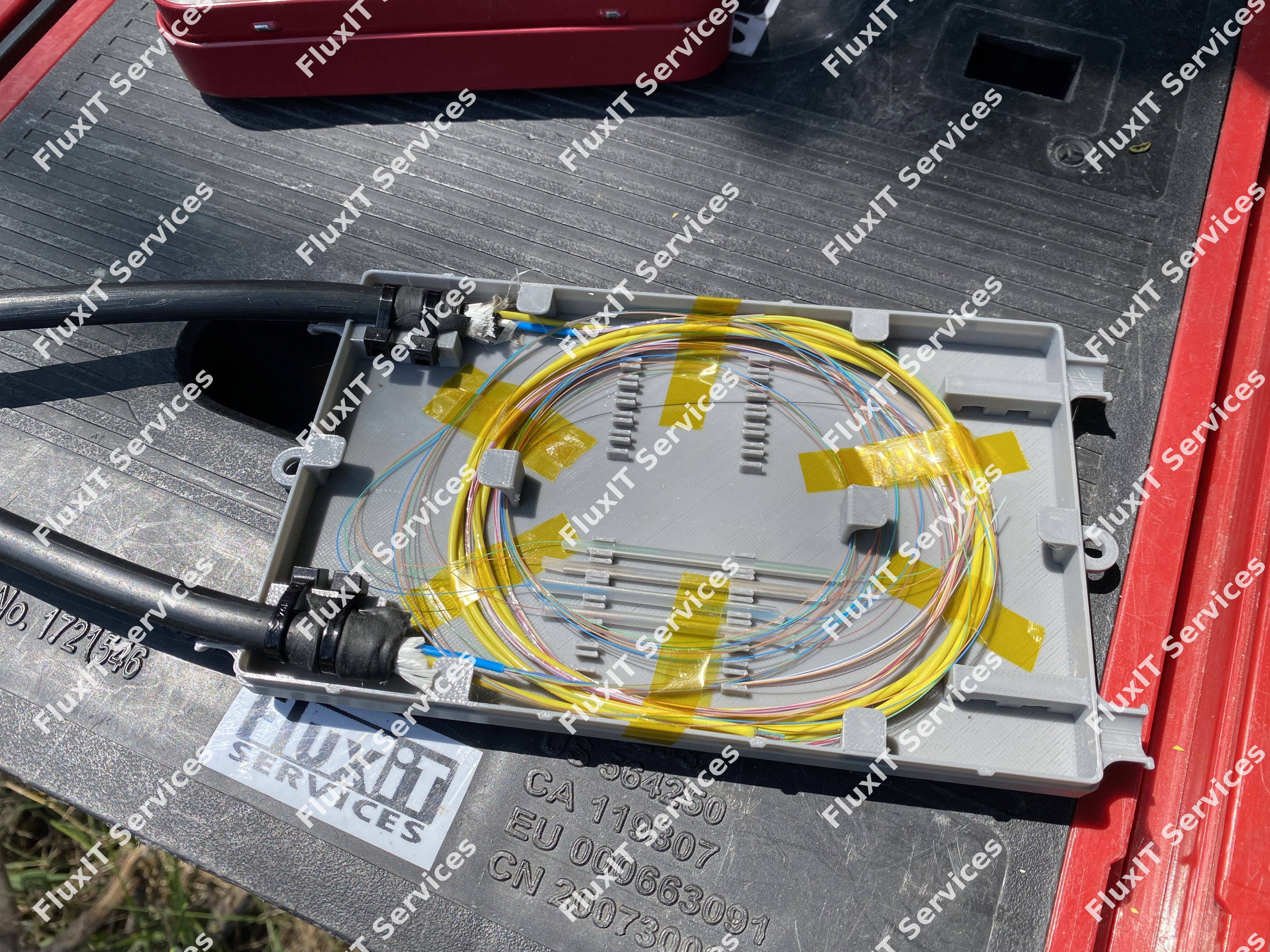 4 Core Singlemode Fiber Butt Splicing with FluxIT Enclosure and OTDR Testing
